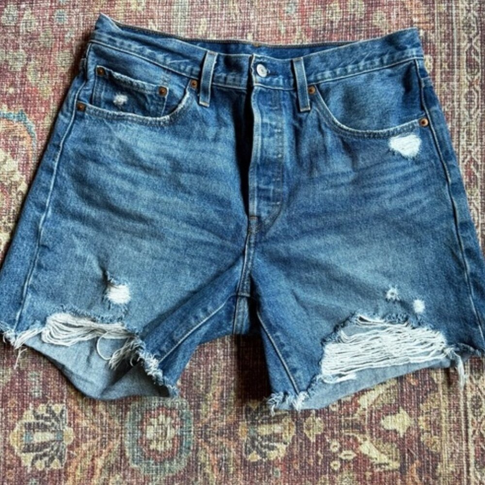 Distressed Denim Women Shorts